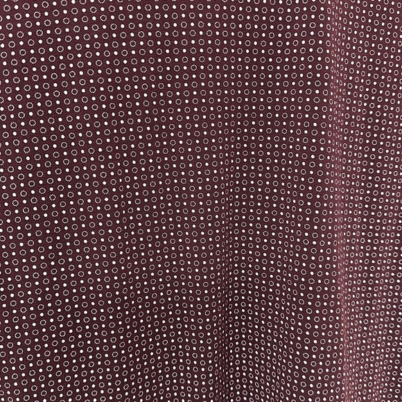 Express Moisture Wicking Short Sleeve Polo Burgundy Print - Picture 5 of 6